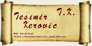 Tešimir Kerović vizit kartica